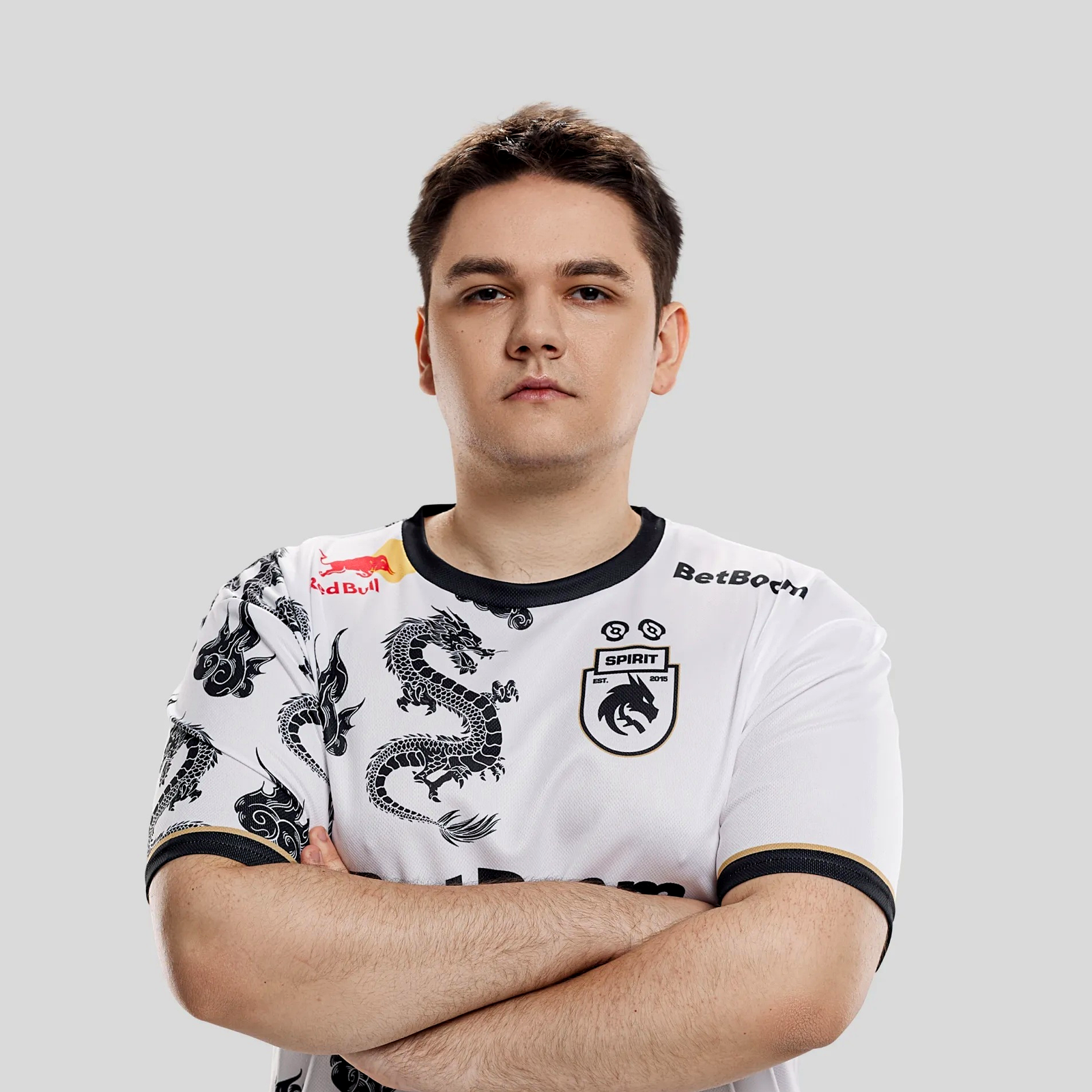 Состав Team Spirit выходит на сцену The International 2026